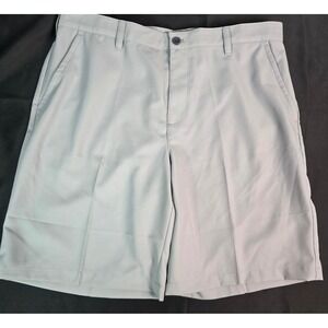 IZOD Golf Mens Grey Performance Flat Front Shorts Size 38W 4565233022